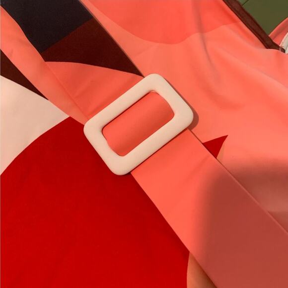 NWT Hutch Anthropologie Roxy Plus Sz 1X Modernist Belted One Piece Swimsuit NEW - Picture 3 of 7